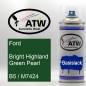 Preview: Ford, Bright Highland Green Pearl, B5 / M7424: 400ml Sprühdose, von ATW Autoteile West.